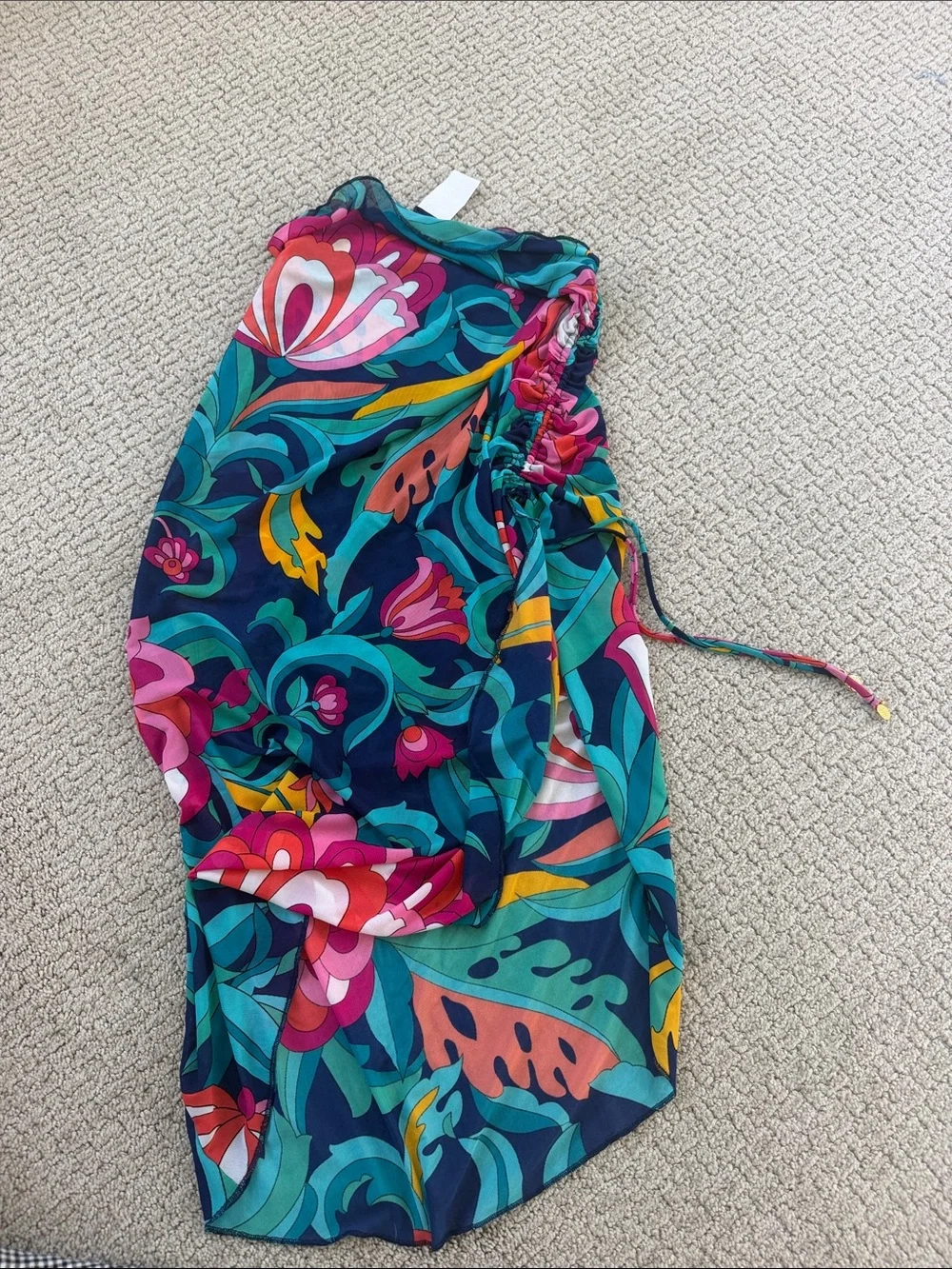 Trina Turk Women’s Navy Floral Sarong Swim Cover-Up - Multicolor